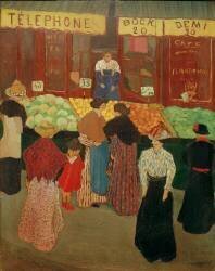 Au marché (Félix Vallotton) - Muzeo.com