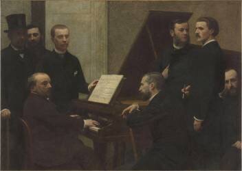 Autour du piano (Henri Fantin-Latour) - Muzeo.com