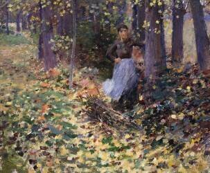 Autumn Sunlight (Theodore Robinson) - Muzeo.com