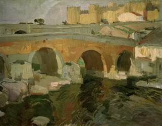 Avila, Old Bridge (Joaquin Sorolla y Bastida) - Muzeo.com