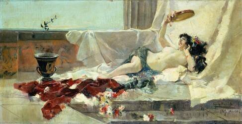 Bacchante (Woman Undressed) (Joaquin Sorolla y Bastida) - Muzeo.com
