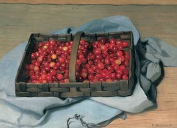 Basket of Cherries (Félix Vallotton) - Muzeo.com