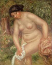 Bather drying herself (Auguste Renoir) - Muzeo.com