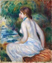 Bather sitting (Auguste Renoir) - Muzeo.com