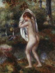 Bather Undressing (Auguste Renoir) - Muzeo.com
