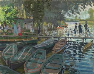 Bathers at La Grenouillere (Claude Monet) - Muzeo.com