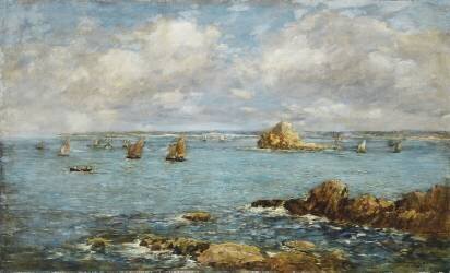 Bay of Douarnenez (Eugène Boudin) - Muzeo.com