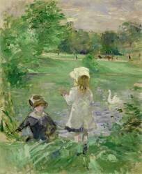 Beside a Lake (Berthe Morisot) - Muzeo.com
