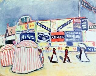 Billboards at Trouville (Albert Marquet) - Muzeo.com