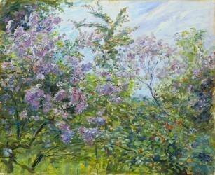 Blossoming Lilac (Max Slevogt) - Muzeo.com