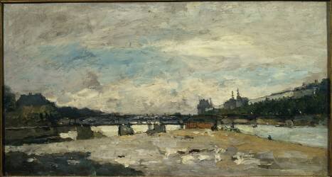 Bord de Seine à Paris, après l’orage (Albert Lebourg) - Muzeo.com