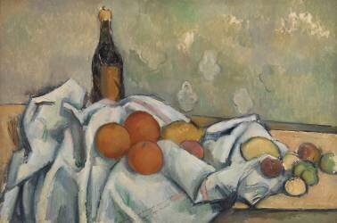 Bottle and Fruits (Paul Cézanne) - Muzeo.com