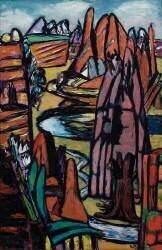 Boulder - Rocky Landscape (Max Beckmann) - Muzeo.com