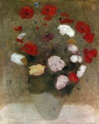 Bouquet with poppies (Odilon Redon) - Muzeo.com