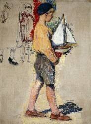 Boy with Boat (Henri Martin) - Muzeo.com