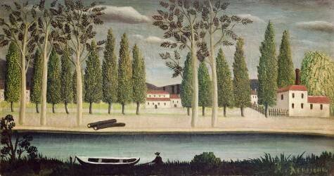 By the River (Henri Rousseau) - Muzeo.com
