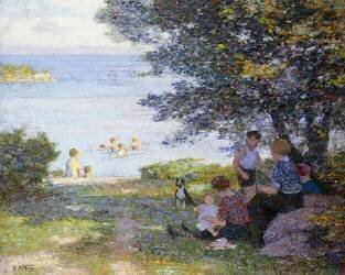 By the Water (Edward Henry Potthast) - Muzeo.com
