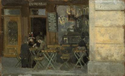 Cafe in Dieppe (Walter Richard Sickert) - Muzeo.com