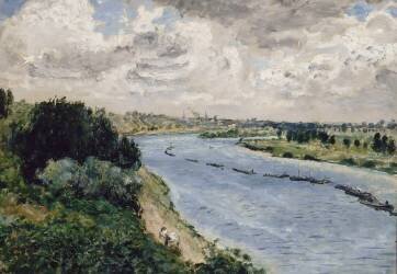 Chalands sur la Seine (Auguste Renoir) - Muzeo.com