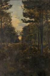 Chemin sous bois (Alfred Roll) - Muzeo.com