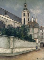 Church of the Blancs-Manteaux, Paris (Maurice Utrillo) - Muzeo.com