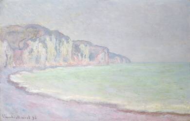 Cliffs at Pourville (Claude Monet) - Muzeo.com