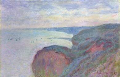 Cliffs near Dieppe (Claude Monet) - Muzeo.com