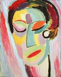 Closed Eyes (Alexej von Jawlensky) - Muzeo.com