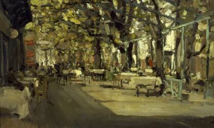 Coffee in Yalta (Constantin Korovine) - Muzeo.com