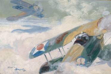 Combat d'avion (Maurice Busset) - Muzeo.com