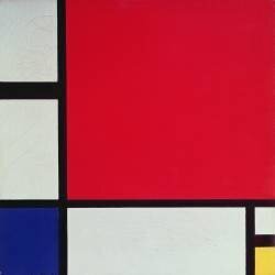 Composition II with Red, Blue and Yellow (Piet Mondrian) - Muzeo.com
