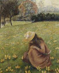 Crocuses (Lucien Pissarro) - Muzeo.com