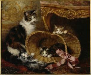 Die übermütigen Kätzchen (Jules Leroy) - Muzeo.com