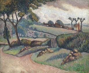 Duton Hill (Lucien Pissarro) - Muzeo.com