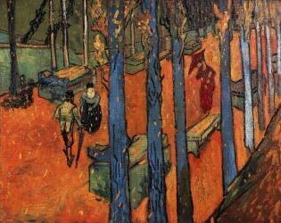 Falling leaves (Vincent van Gogh) - Muzeo.com