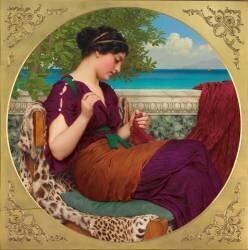 Far Away Thoughts (John William Godward) - Muzeo.com