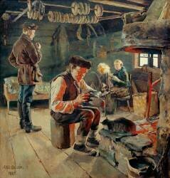 Farmhouse parlour (Akseli Gallen-Kallela) - Muzeo.com