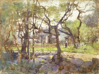 Farmyard (Paul Cornoyer) - Muzeo.com