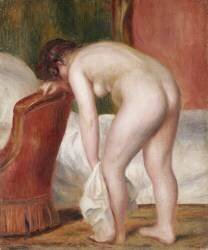Female Nude Drying Herself (Auguste Renoir) - Muzeo.com