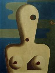 Female Semi-Nude (Heinrich Hoerle) - Muzeo.com