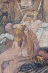 Femme se coiffant (Henri de Toulouse-Lautrec) - Muzeo.com