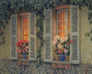 Fenêtres au crépuscule (Henri Le Sidaner) - Muzeo.com
