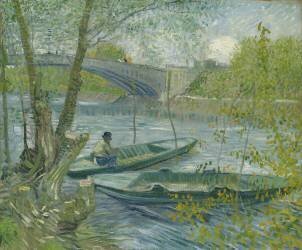 Fishing in Spring (Vincent van Gogh) - Muzeo.com