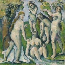 Five Bathers (Paul Cézanne) - Muzeo.com