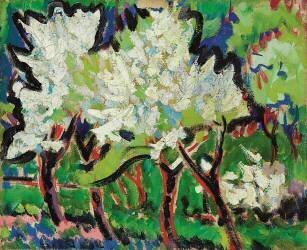 Flowering Trees (Ernst Ludwig Kirchner) - Muzeo.com
