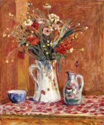 Flowers with Pottery (Pierre Bonnard) - Muzeo.com