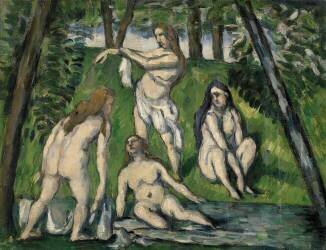 Four Bathers (Paul Cézanne) - Muzeo.com