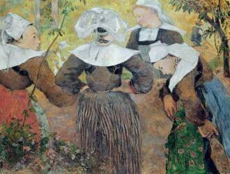 Four Breton Women (Paul Gauguin) - Muzeo.com