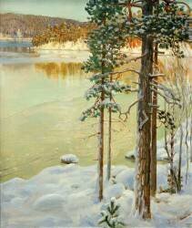 Frozen lake, Ruovesi (Akseli Gallen-Kallela) - Muzeo.com