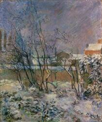 Garden in snow (Paul Gauguin) - Muzeo.com